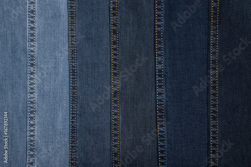 multicolored jeans fabric on background