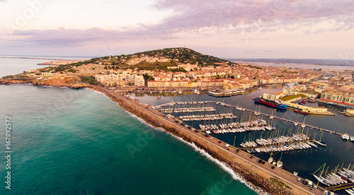 Aerial View Of Sete, France photo