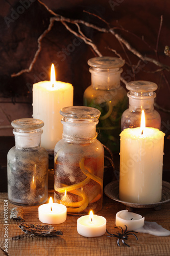 witch apothecary jars magic potions halloween decoration