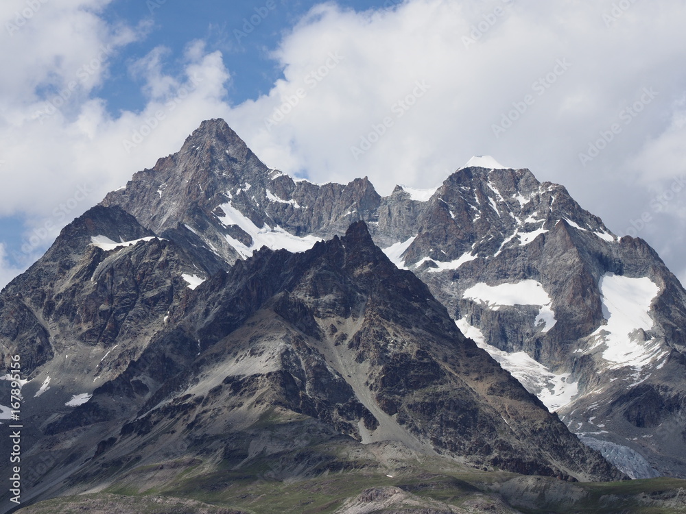 Alpine mountains landscape in swiss Alps at Switzerland