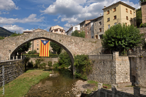 village of  La Poble de Lillet, Bergueda, Barcelona province,  Catalonia, Spain photo