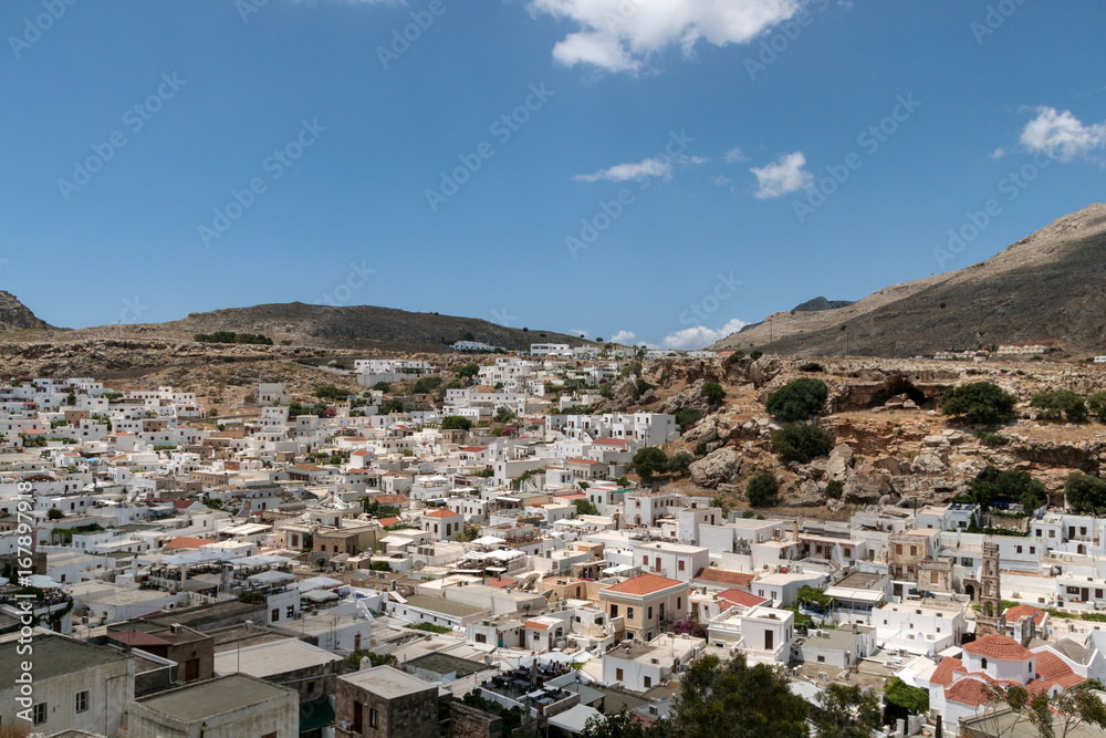 roofs of Lindos