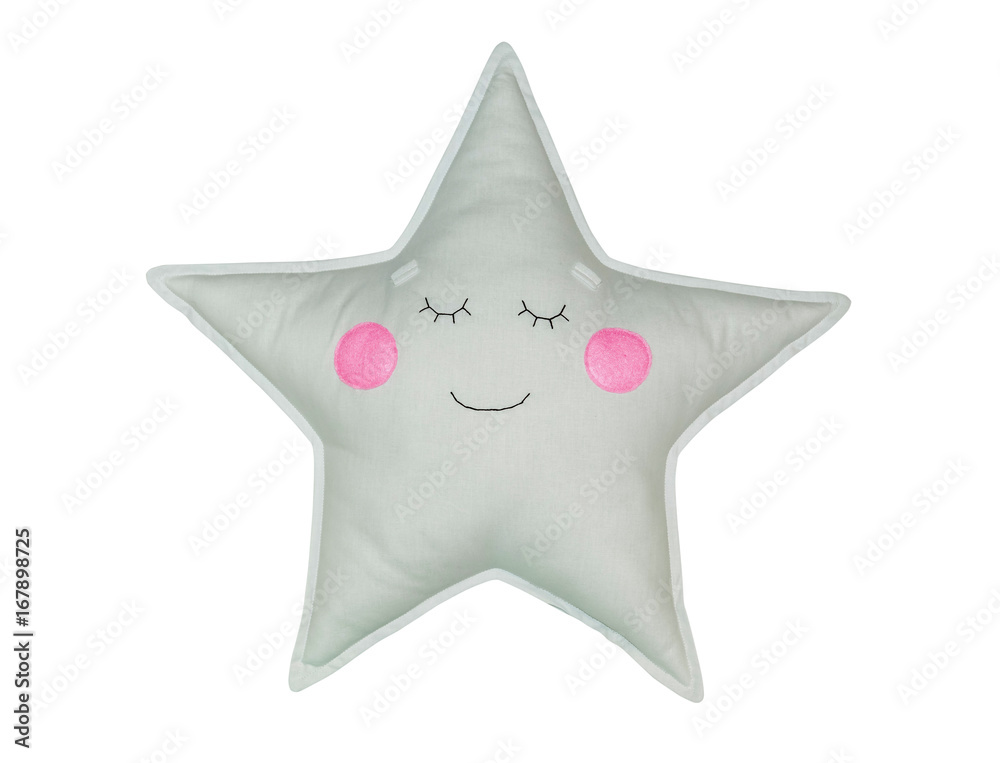 Cute textile star pillow with eyes Cute textile star pillow with eyes