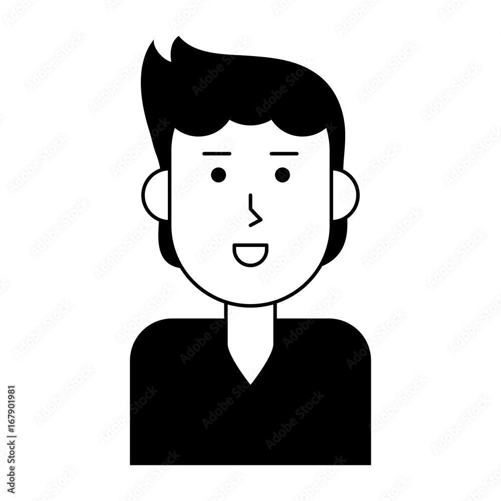 happy man cartoon icon image vector illustration design happy man cartoon icon image vector illustration design