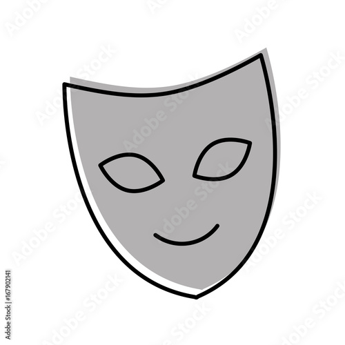 theater mask isolated icon vector illustration design