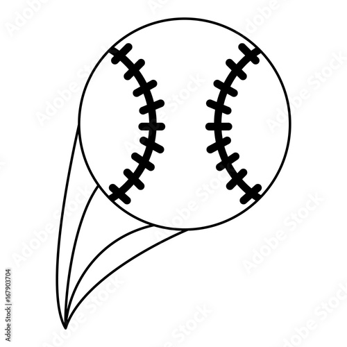Fototapeta Naklejka Na Ścianę i Meble -  baseball ball icon image vector illustration design 