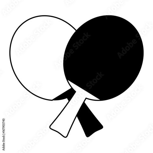 ping pong paddles icon image vector illustration design 