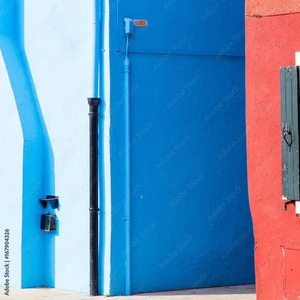 The famous colorful island of Burano in the lagoon of Venice The famous colorful island of Burano in the lagoon of Venice