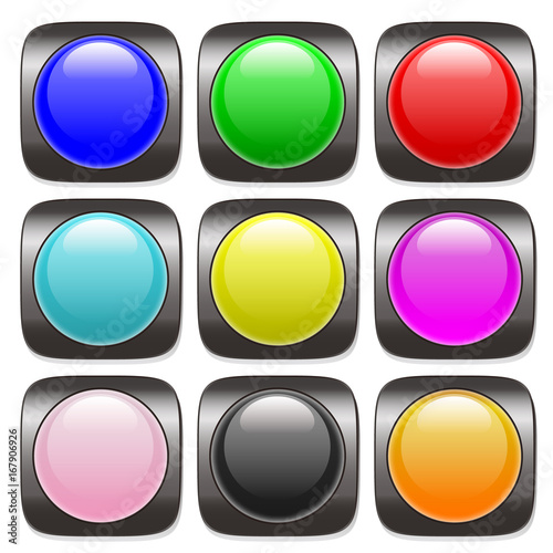 Free Download ボタンアイコンのセット - GFXLoad