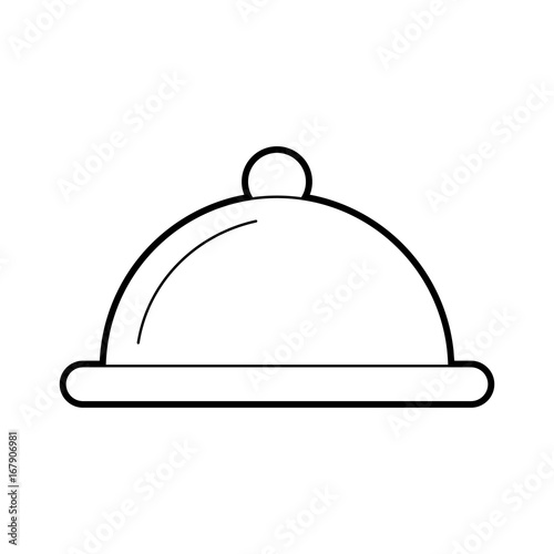 tray server isolated icon vector illustration design