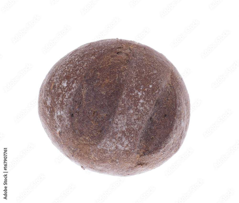 Fototapeta premium Small dark rye bun