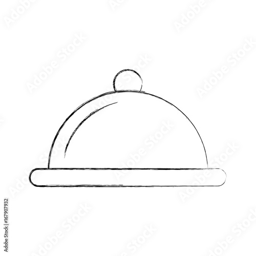 tray server isolated icon vector illustration design