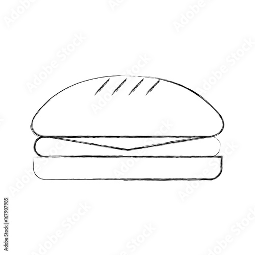 delicious burger isolated icon vector illustration design