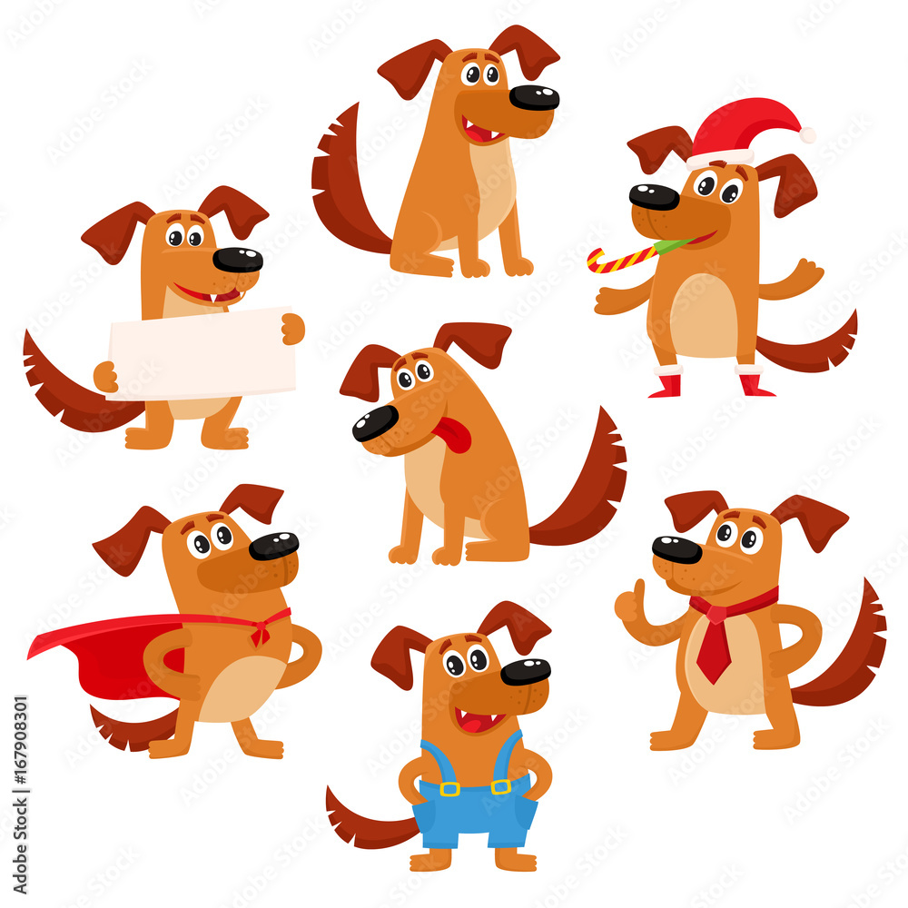 Premium Vector  Adorable dog avatar icons with hearts and colorful  backgrounds for profile cute pet faces