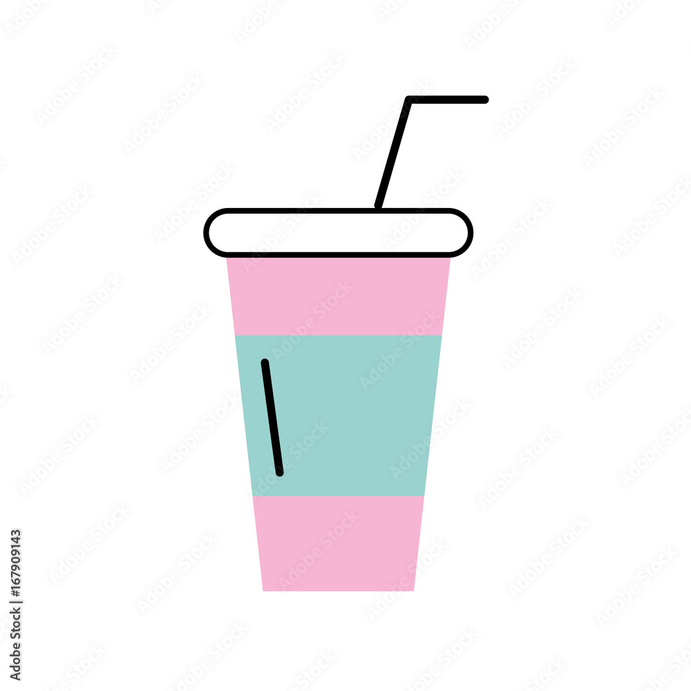 soda plastic cup icon vector illustration design soda plastic cup icon vector illustration design