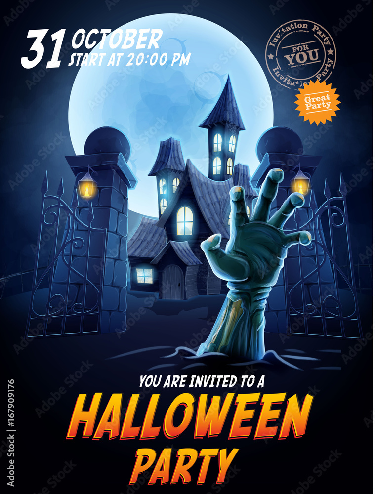 Fototapeta premium halloween horror party