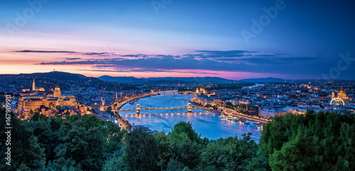 Photography Sunset over Budapest