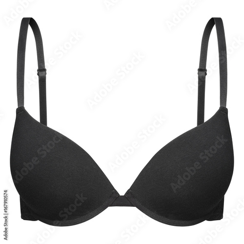 Black bra s lingerie invisible mannequin effect isolated