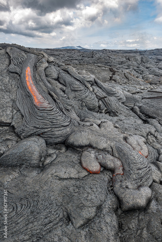 Obraz na płótnie Lava Field in Hawaii