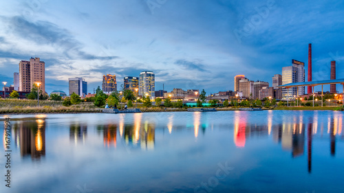 Birmingham, Alabama, USA downtown city skyline. photo