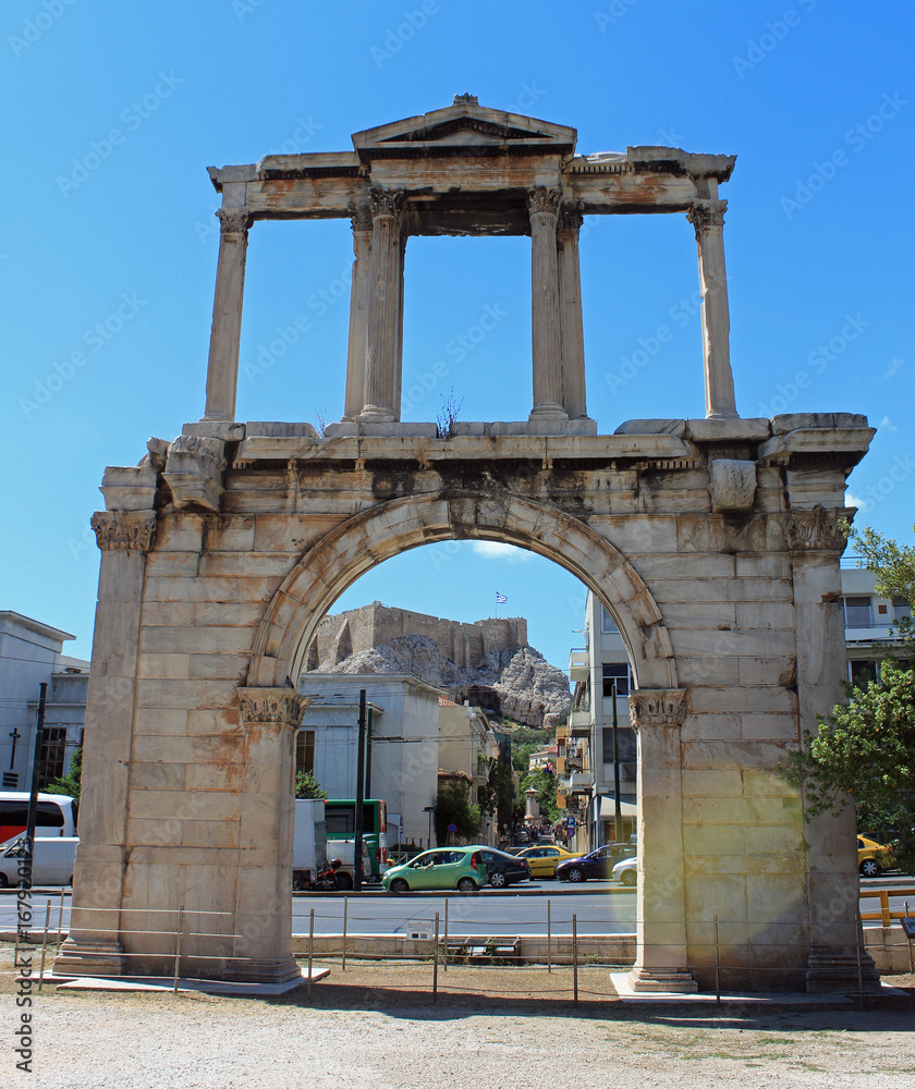 Porte d'Adrien, Athènes, Grèce