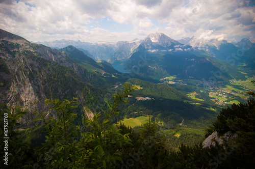 Aussicht über Berge und Täler am Königssee