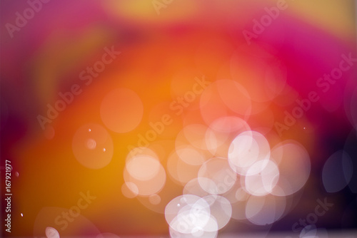 Abstract hot color bokeh Background.