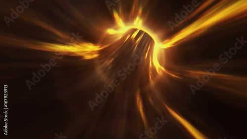 Fire wormhole with final flash