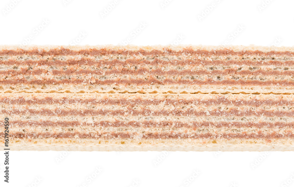 Waffles on a white background Waffles on a white background