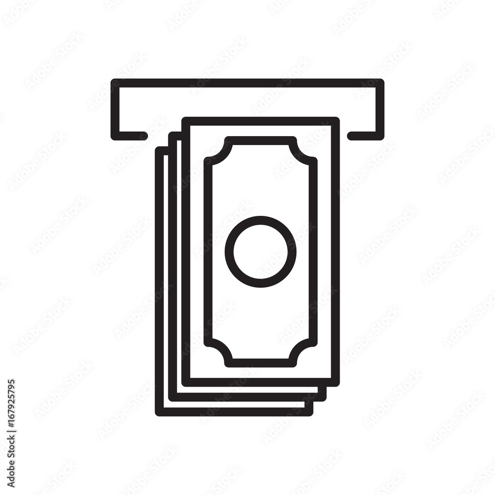 Simple Set of Money Related Vector Line Icons. Contains such Icons as Wallet, ATM, Bundle of Money, Hand with a Coin, Exchange, Money transfer and more. Simple Set of Money Related Vector Line Icons. Contains such Icons as Wallet, ATM, Bundle of Money, Hand with a Coin, Exchange, Money transfer and more.