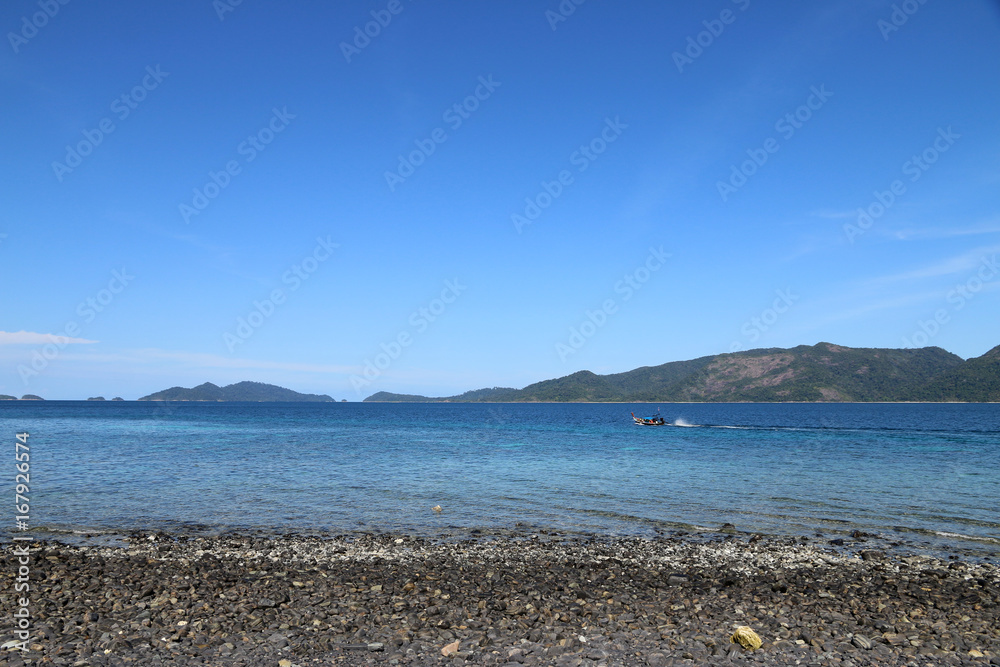 Rocky beach On the island Andaman Sea Thailand Rocky beach On the island Andaman Sea Thailand
