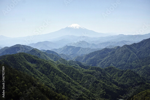 表丹沢から望む富士山