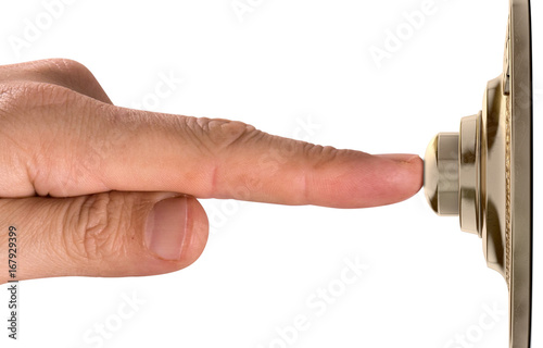 Finger Pressing Doorbell