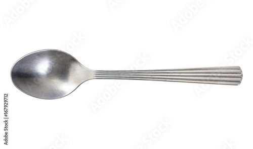 silverware, table silver, silver spoon isolated photo