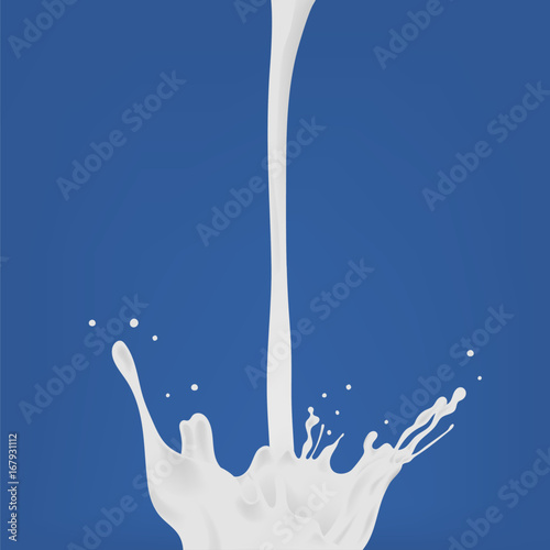 Pouring milk