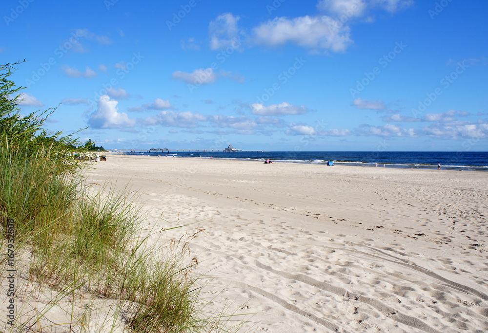 Obraz premium Ahlbeck - Blick Richtung Heringsdorf