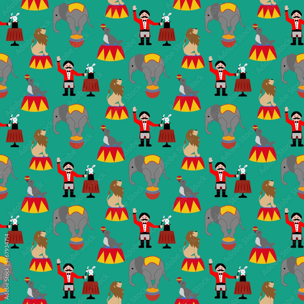 Circus seamless pattern Circus seamless pattern