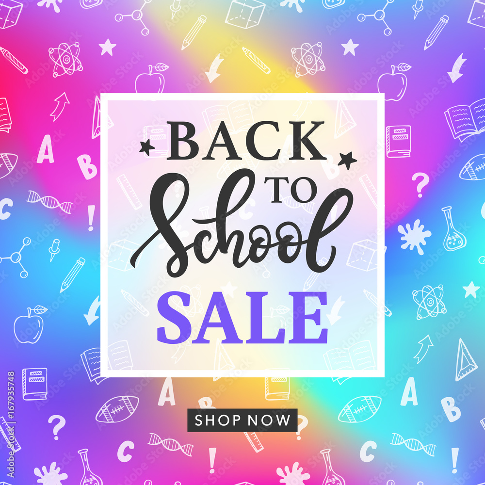 Back to School Sale Banner Template Back to School Sale Banner Template
