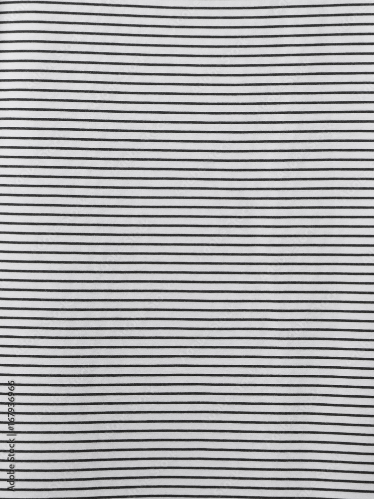 Material in black and white stripes
