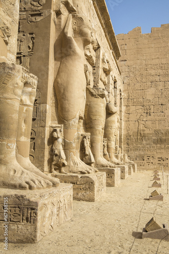 Egypt, Luxor, West Bank, The temple of Ramesses 111 at Medinet Habu, The second court photo