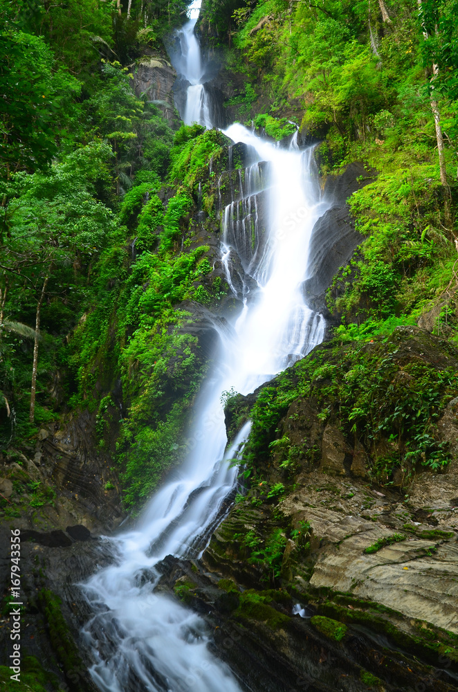 Nature landscape of waterfall hidden in the tropical, Thailand Nature landscape of waterfall hidden in the tropical, Thailand