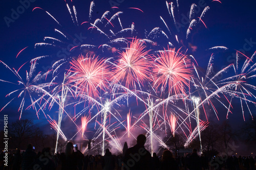 Colorful firework