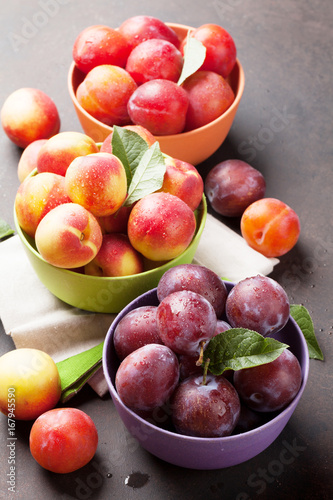 Fresh ripe peaches