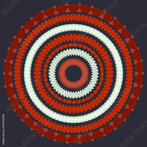 abstraction on background circling chaotically in a circle