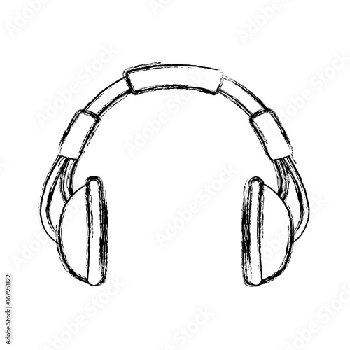 Music headphones symbol