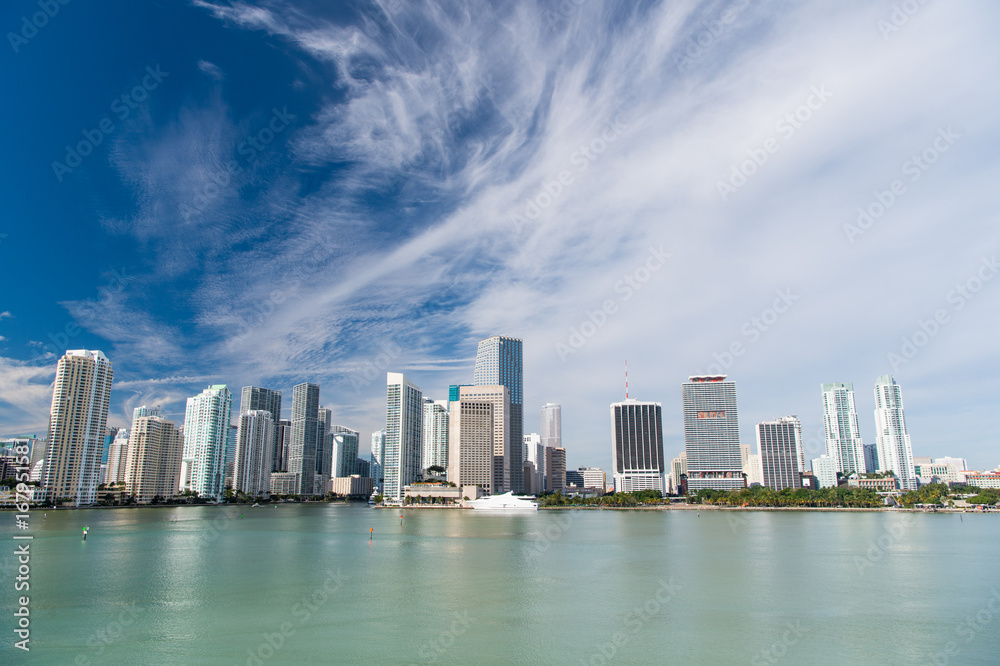 Fototapeta premium Miami skyline skyscraper