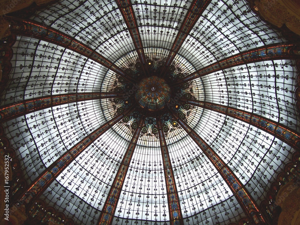 Ceiling of La Fayette Paris