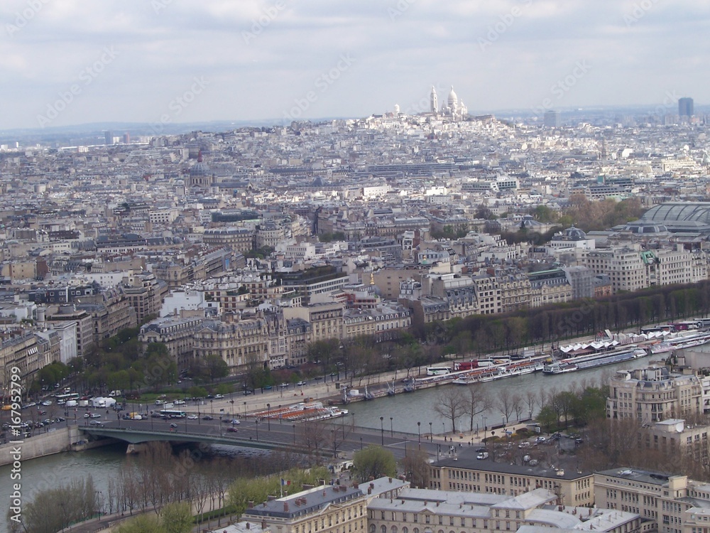 Naklejka premium View at Paris from above