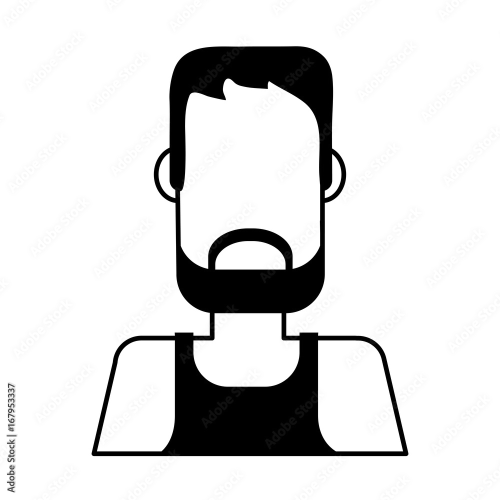 bearded man avatar icon image vector illustration design black and white bearded man avatar icon image vector illustration design black and white