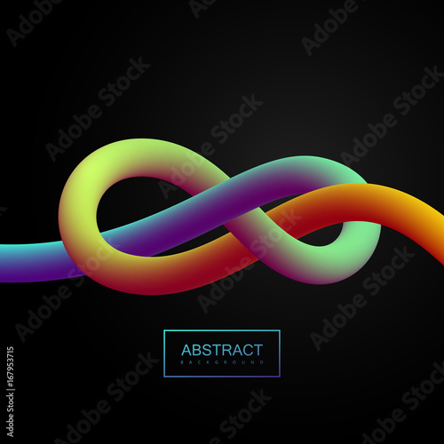 Vibrant gradient shape.